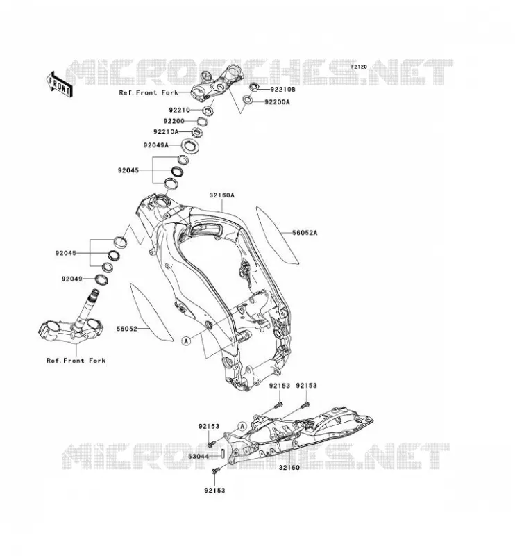 CHASSIS Kawasaki MOTOS 1000 2007 NINJA ZX-10R  ZX1000D7F