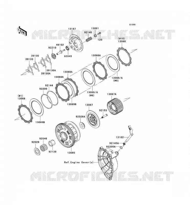 CLUTCH Kawasaki MOTOS 1000 2007 NINJA ZX-10R  ZX1000D7FA