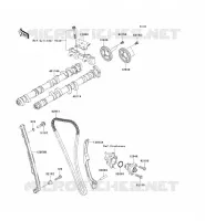 CAMSHAFT - TENSIONER  1000 kawasaki-motorfietsen 2008 NINJA ZX-10R B_11