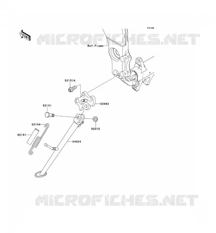 STAND Kawasaki MOTOS 1000 2008 NINJA ZX-10R  ZX1000E8F
