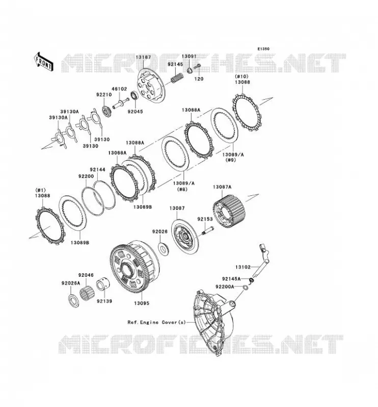 CLUTCH Kawasaki MOTOS 1000 2008 NINJA ZX-10R  ZX1000E8F