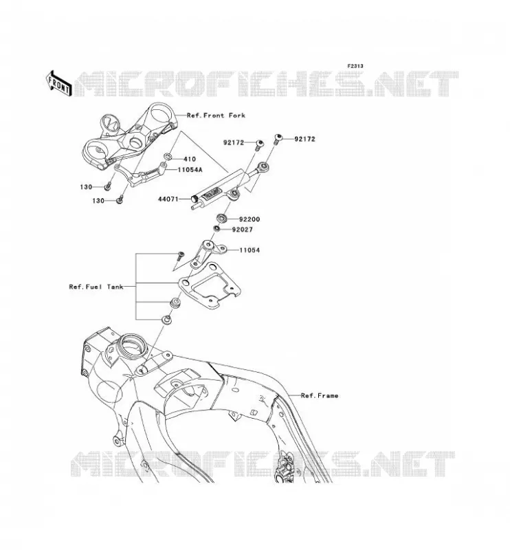 STEERING DAMPER Kawasaki MOTOS 1000 2008 NINJA ZX-10R  ZX1000E8F