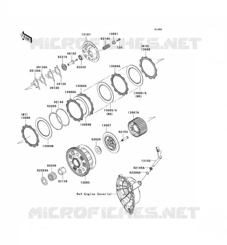 CLUTCH Kawasaki MOTOS 1000 2009 NINJA ZX-10R  ZX1000E9F