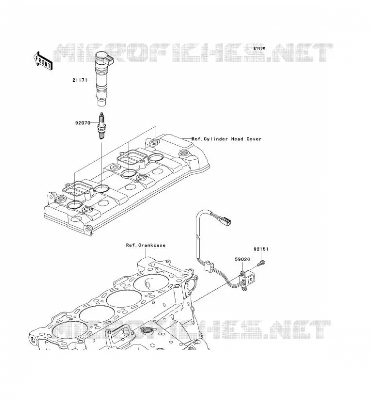 IGNITION SYSTEM Kawasaki MOTOS 1000 2009 NINJA ZX-10R  ZX1000E9F