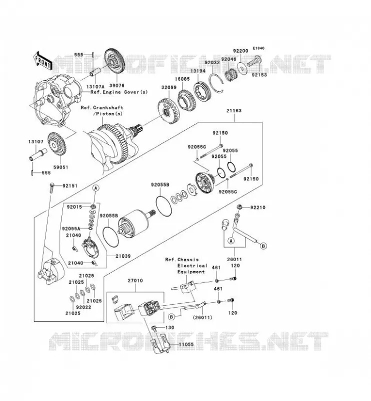 STARTER MOTOR Kawasaki MOTOS 1000 2009 NINJA ZX-10R  ZX1000E9F