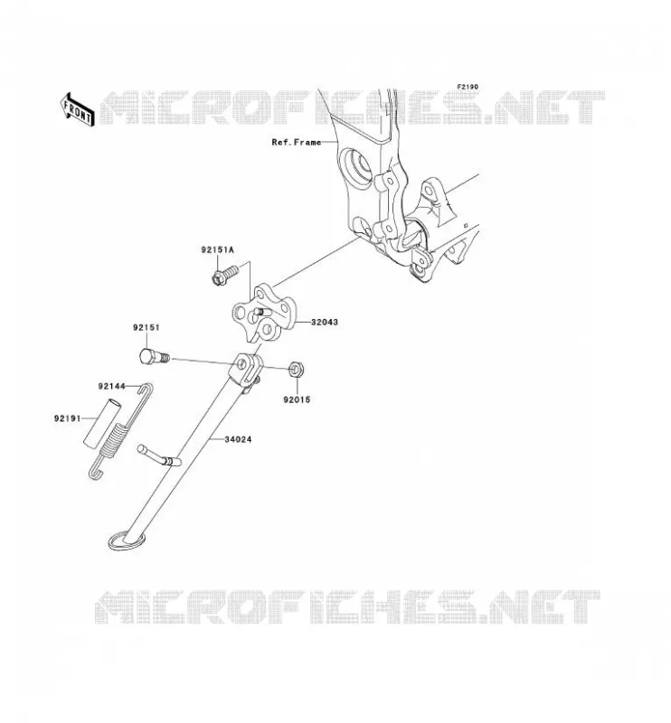 STAND Kawasaki MOTOS 1000 2010 NINJA ZX-10R  ZX1000FAF