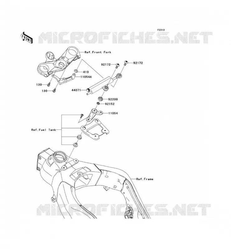 STEERING DAMPER Kawasaki MOTOS 1000 2010 NINJA ZX-10R  ZX1000FAF