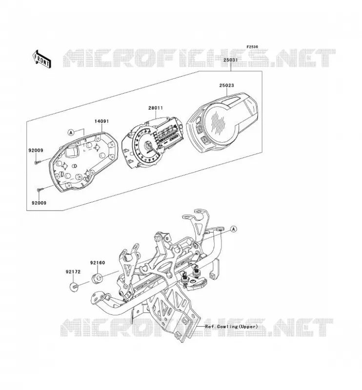 METERS Kawasaki MOTOS 1000 2013 Z1000SX  ZX1000GDF