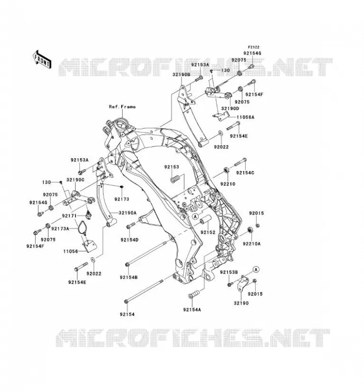 ENGINE MOUNT Kawasaki MOTOS 1000 2013 Z1000SX  ZX1000GDF