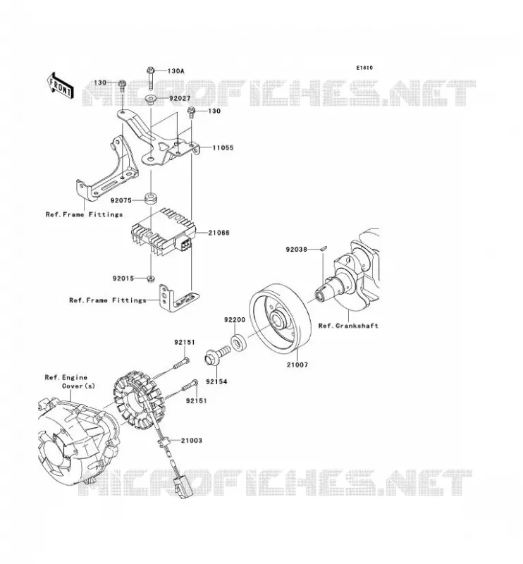 GENERATOR Kawasaki MOTOS 1000 2013 Z1000SX  ZX1000GDF