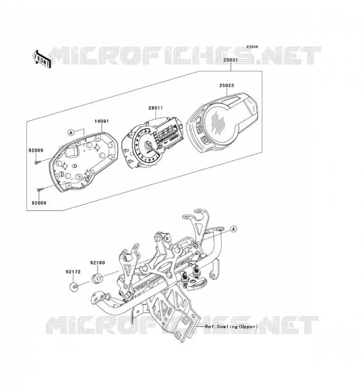 METERS Kawasaki MOTOS 1000 2011 Z1000SX ABS  ZX1000HBF