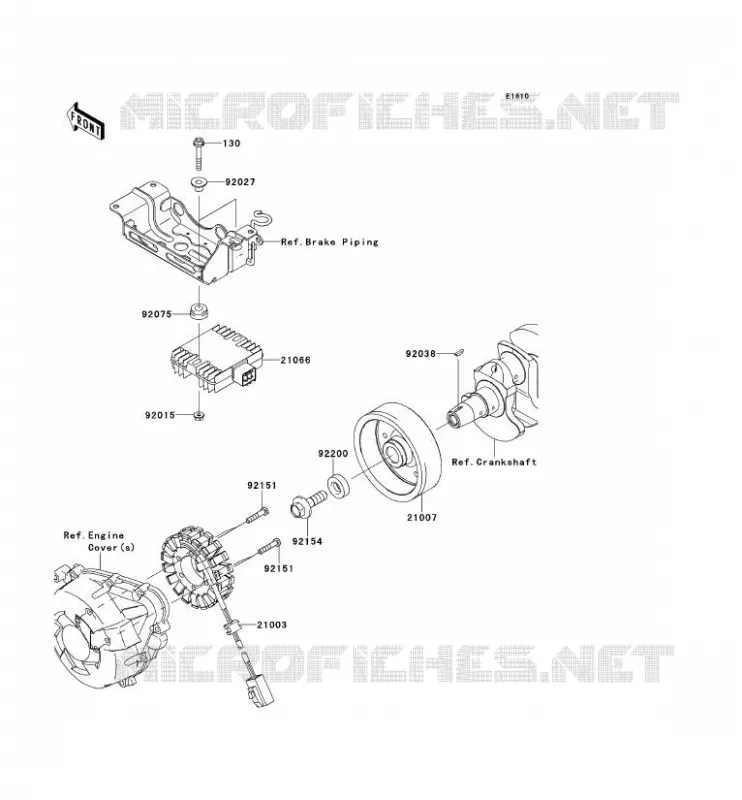 GENERATOR Kawasaki MOTOS 1000 2012 Z1000SX ABS  ZX1000HCF
