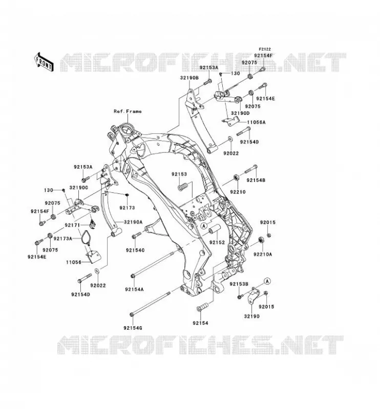 ENGINE MOUNT Kawasaki MOTOS 1000 2013 Z1000SX ABS  ZX1000HDF