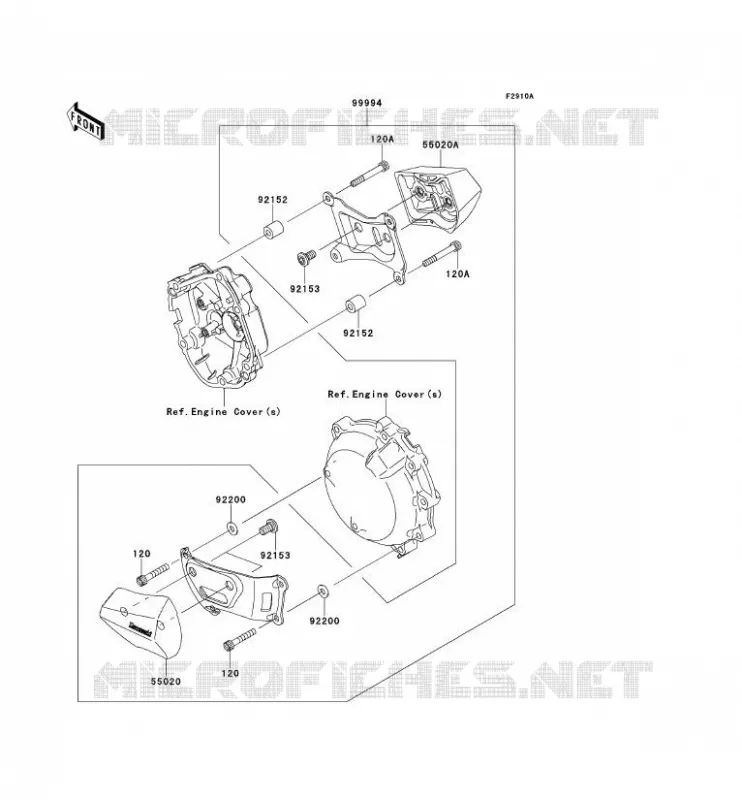 ACCESSORY (PROTECTION MOTEUR) Kawasaki MOTOS 1000 2012 NINJA ZX-10R  ZX1000JCF