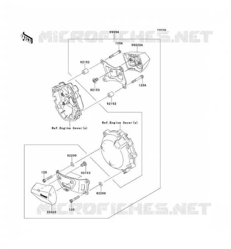 ACCESSORY (PROTECTION MOTEUR) Kawasaki MOTOS 1000 2012 NINJA ZX-10R  ZX1000JCF
