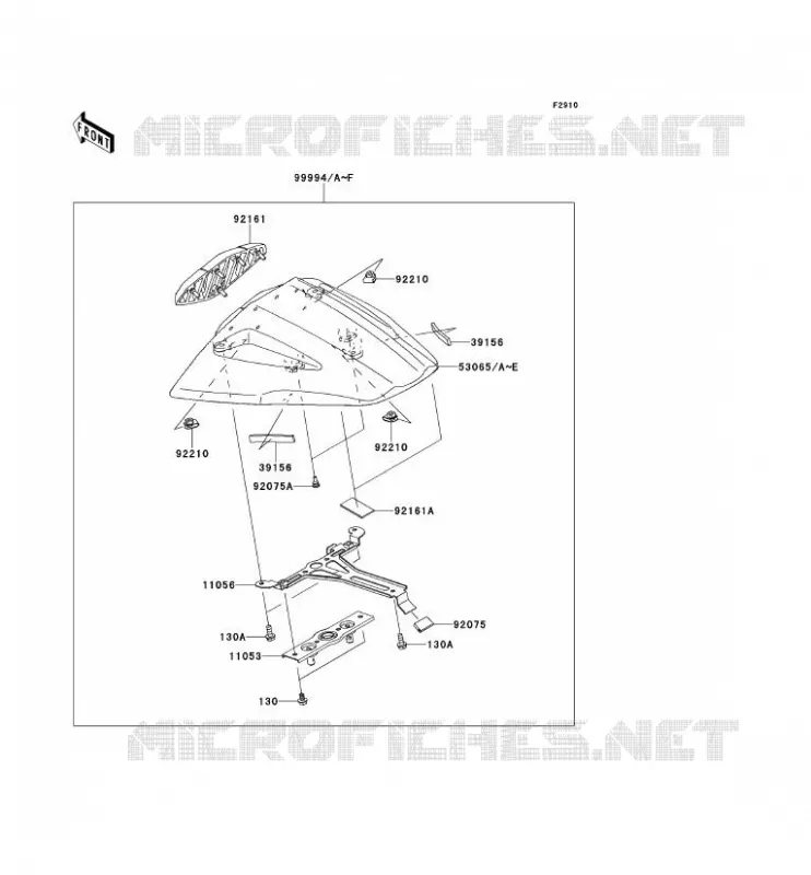ACCESSORY (COUVRE SELLE) Kawasaki MOTOS 1000 2012 NINJA ZX-10R  ZX1000JCF