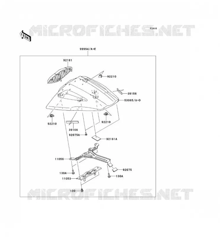 ACCESSORY (COUVRE SELLE) Kawasaki MOTOS 1000 2012 NINJA ZX-10R  ZX1000JCF