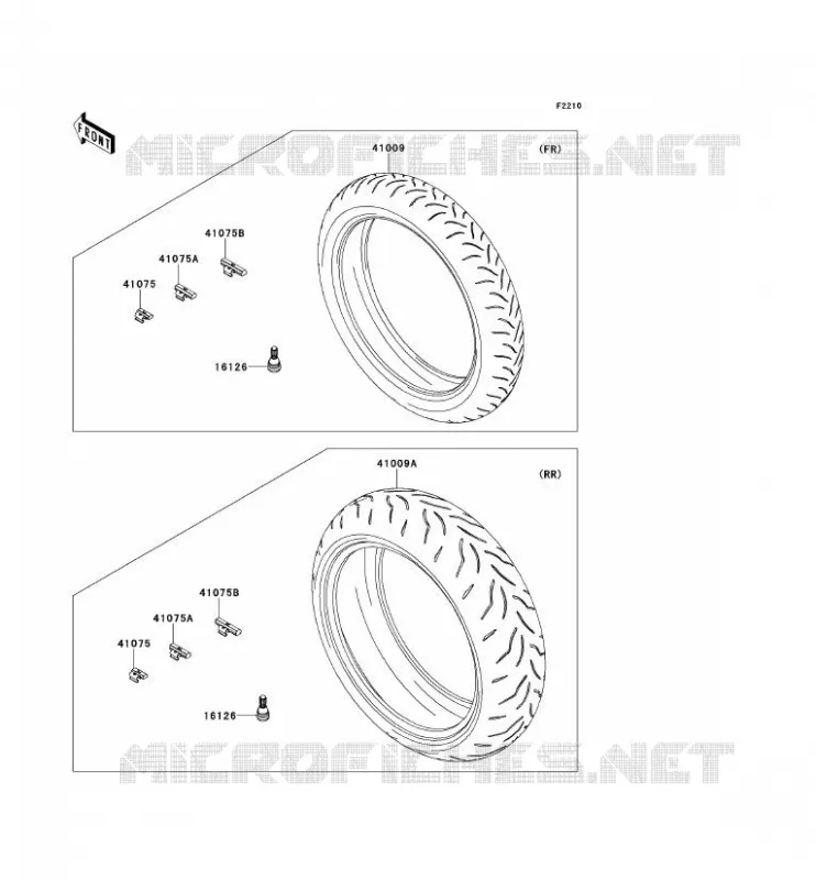 TIRES Kawasaki MOTOS 1000 2013 NINJA ZX-10R  ZX1000JDF
