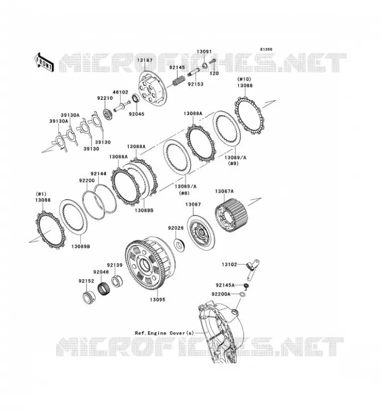 CLUTCH Kawasaki MOTOS 1000 2014 NINJA ZX-10R  ZX1000JEF