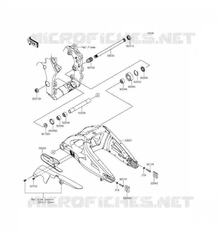 SWINGARM Kawasaki MOTOS 1000 2015 NINJA ZX-10R  ZX1000JFF