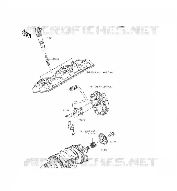 IGNITION SYSTEM Kawasaki MOTOS 1000 2015 NINJA ZX-10R  ZX1000JFFA