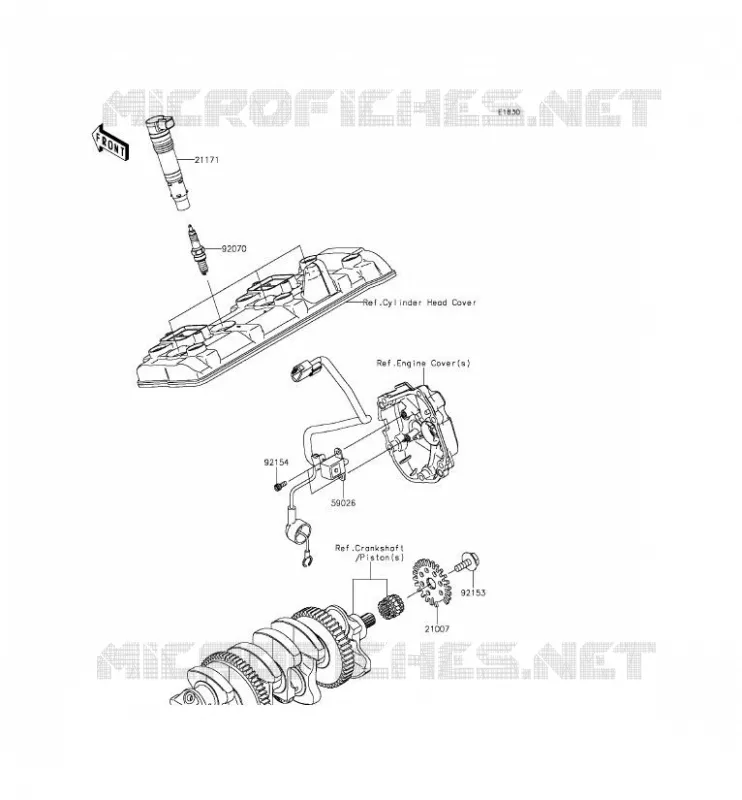 IGNITION SYSTEM Kawasaki MOTOS 1000 2015 NINJA ZX-10R  ZX1000JFFA