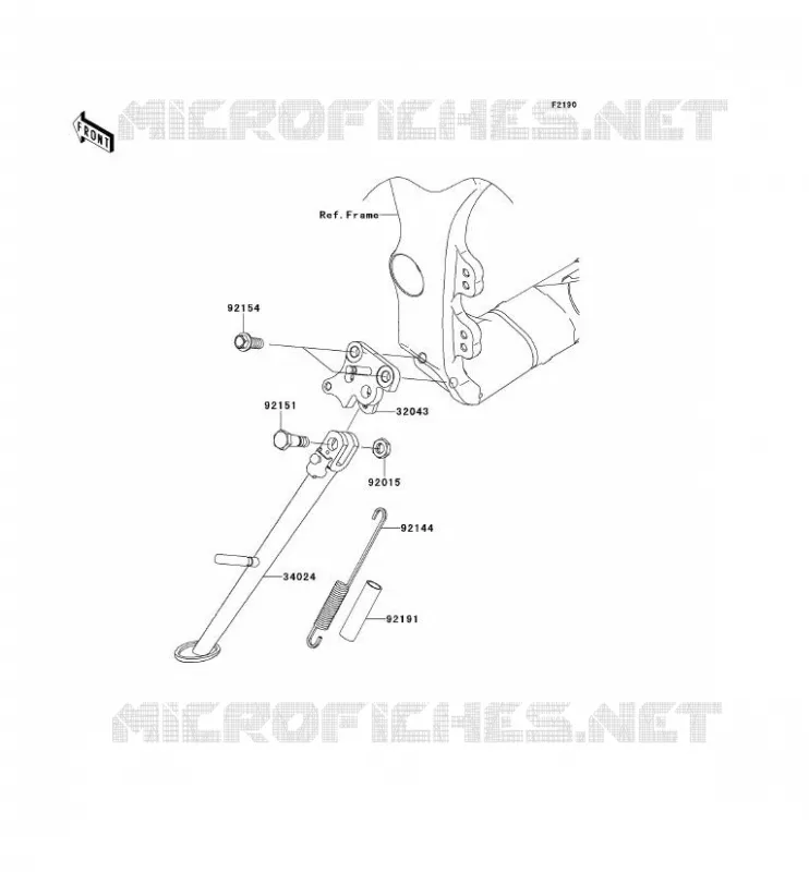 STAND Kawasaki MOTOS 1000 2012 NINJA ZX-10R ABS  ZX1000KCF