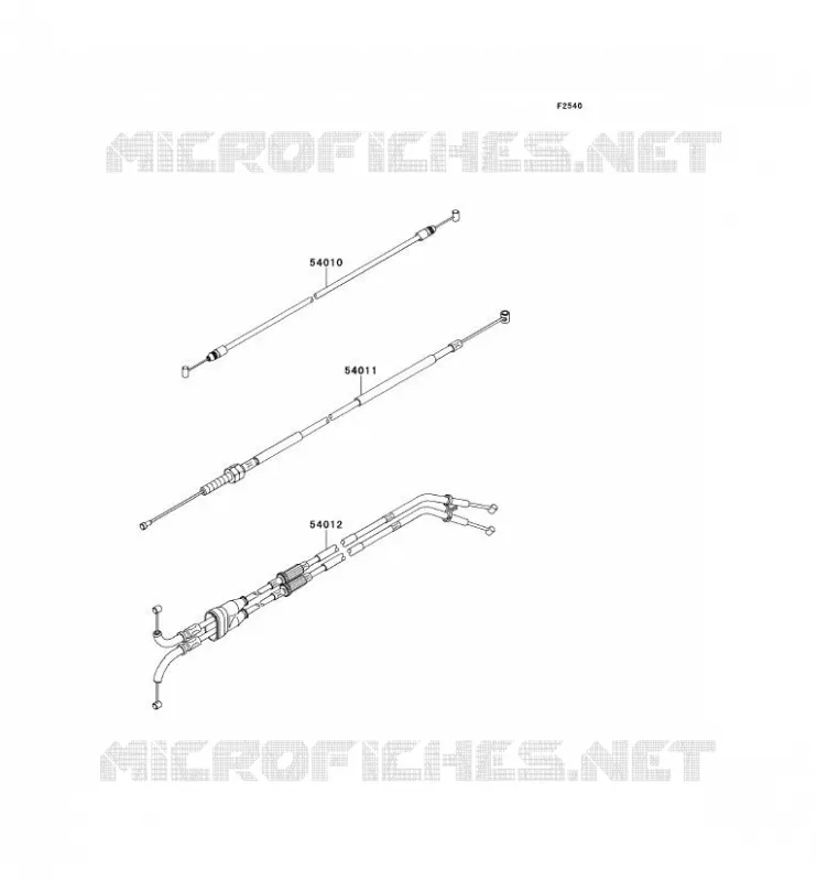 CABLES Kawasaki MOTOS 1000 2013 NINJA ZX-10R ABS  ZX1000KDF