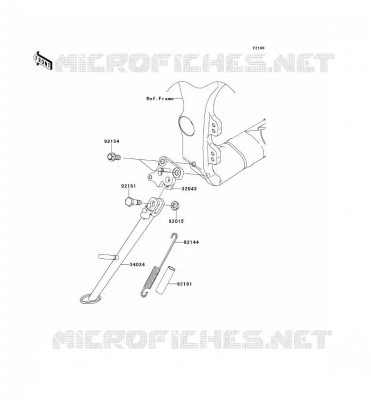 STAND Kawasaki MOTOS 1000 2013 NINJA ZX-10R ABS  ZX1000KDF