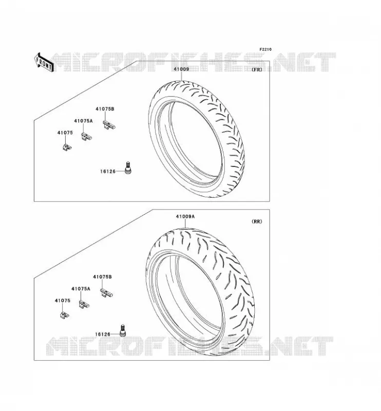 TIRES Kawasaki MOTOS 1000 2013 NINJA ZX-10R ABS  ZX1000KDF