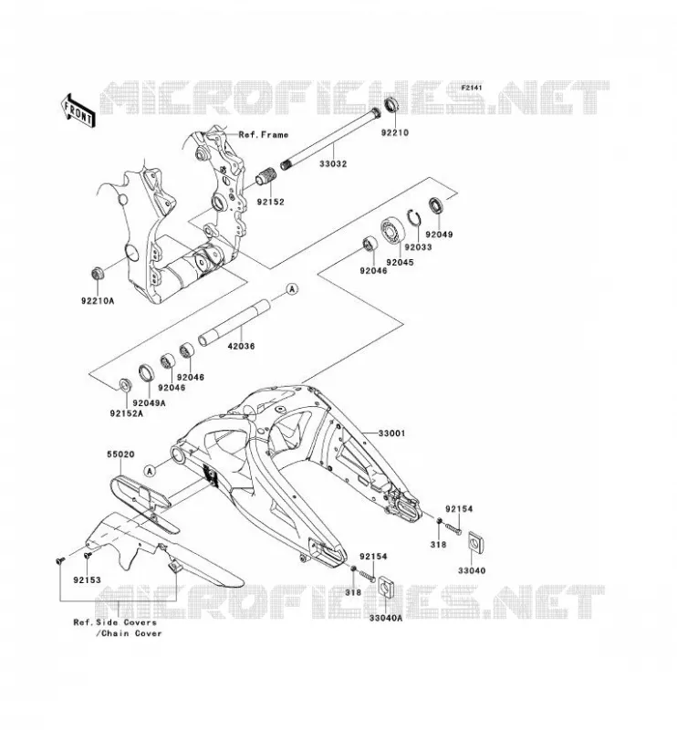 SWINGARM Kawasaki MOTOS 1000 2013 NINJA ZX-10R ABS  ZX1000KDF