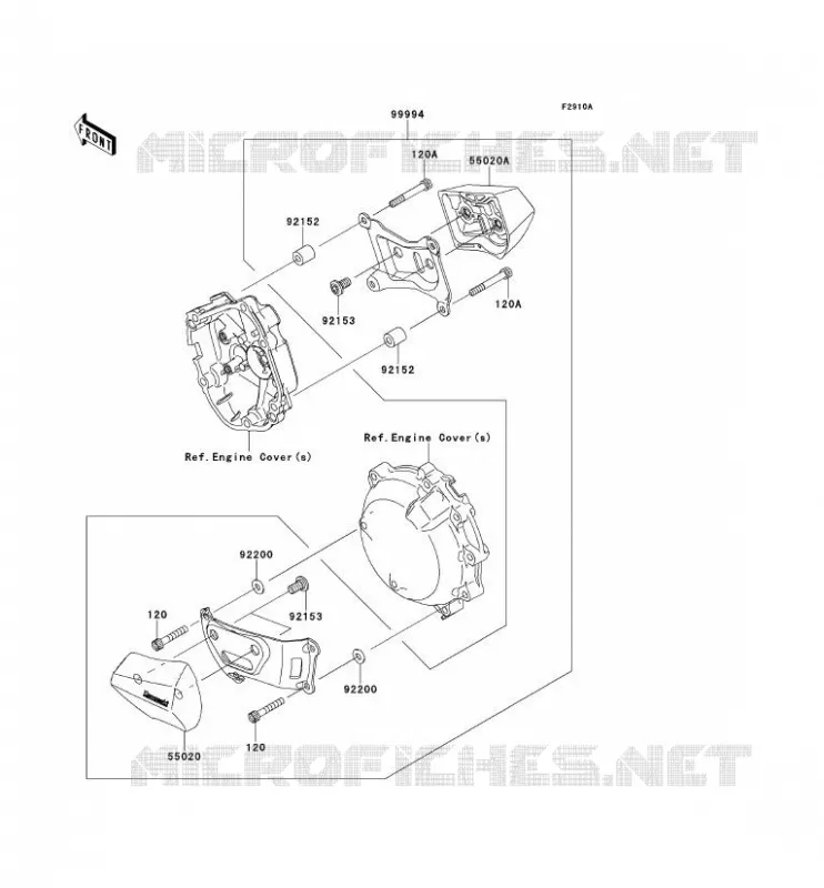 ACCESSORY (PROTECTION MOTEUR) Kawasaki MOTOS 1000 2014 NINJA ZX-10R ABS  ZX1000KEF