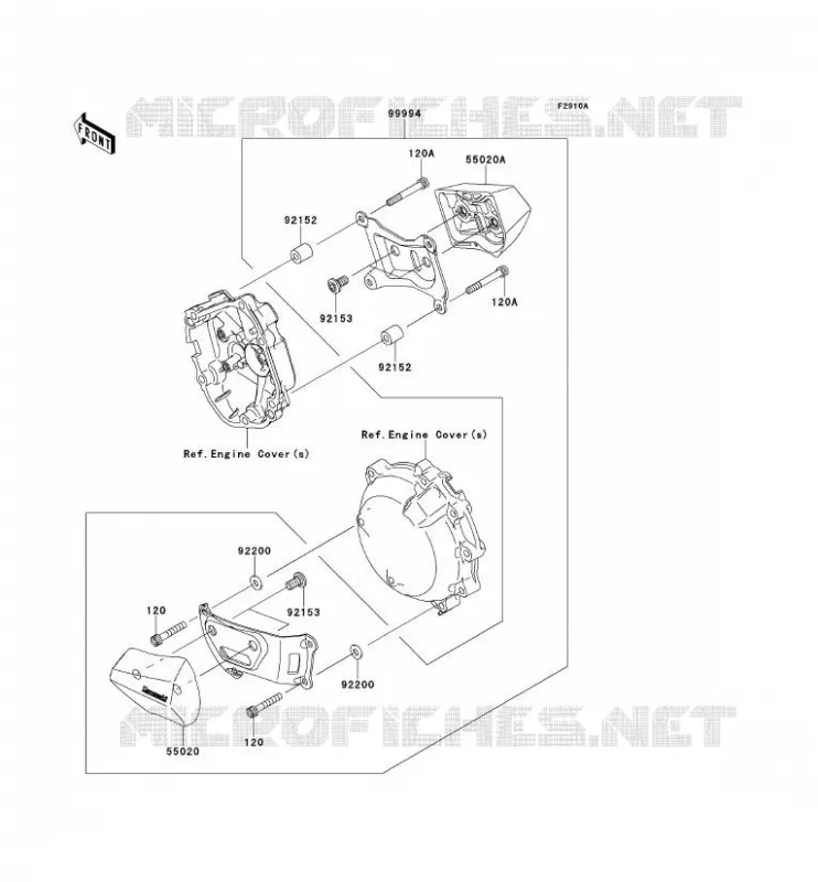 ACCESSORY (PROTECTION MOTEUR) Kawasaki MOTOS 1000 2014 NINJA ZX-10R ABS  ZX1000KEF