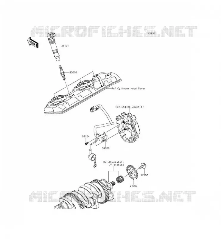 IGNITION SYSTEM Kawasaki MOTOS 1000 2015 NINJA ZX-10R ABS  ZX1000KFF