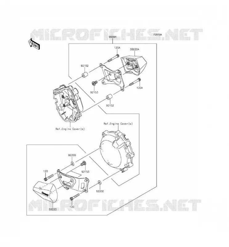 ACCESSORY (PROTECTION MOTEUR) Kawasaki MOTOS 1000 2015 NINJA ZX-10R ABS  ZX1000KFF
