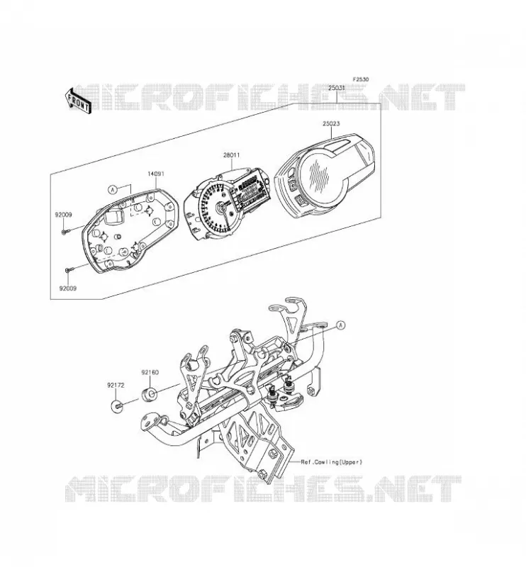 METERS Kawasaki MOTOS 1000 2014 Z1000SX  ZX1000LEF