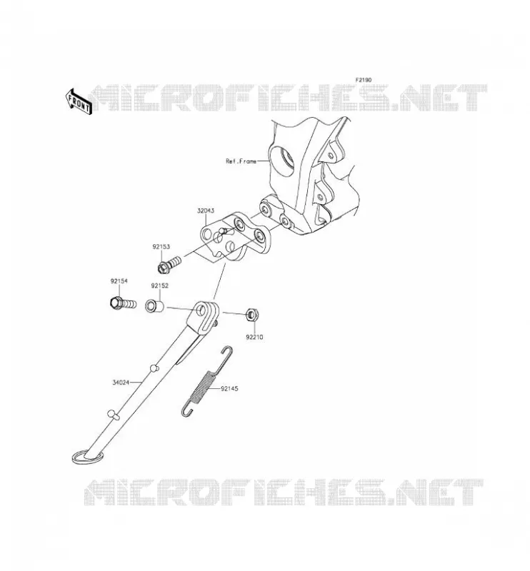 STAND Kawasaki MOTOS 1000 2014 Z1000SX  ZX1000LEF