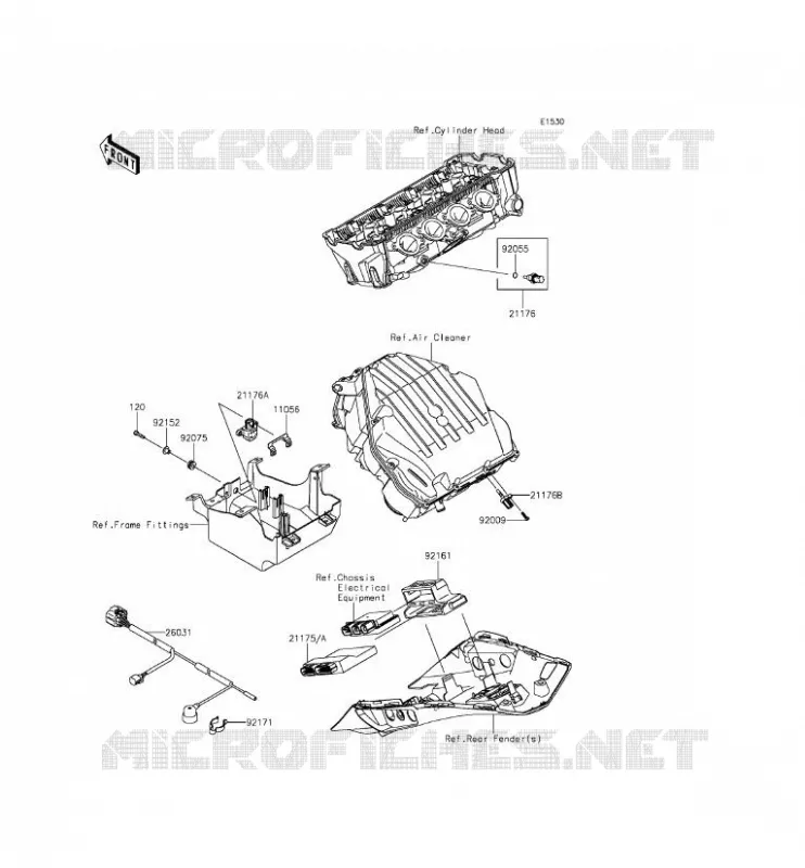FUEL INJECTION Kawasaki MOTOS 1000 2014 Z1000SX ABS  ZX1000MEF