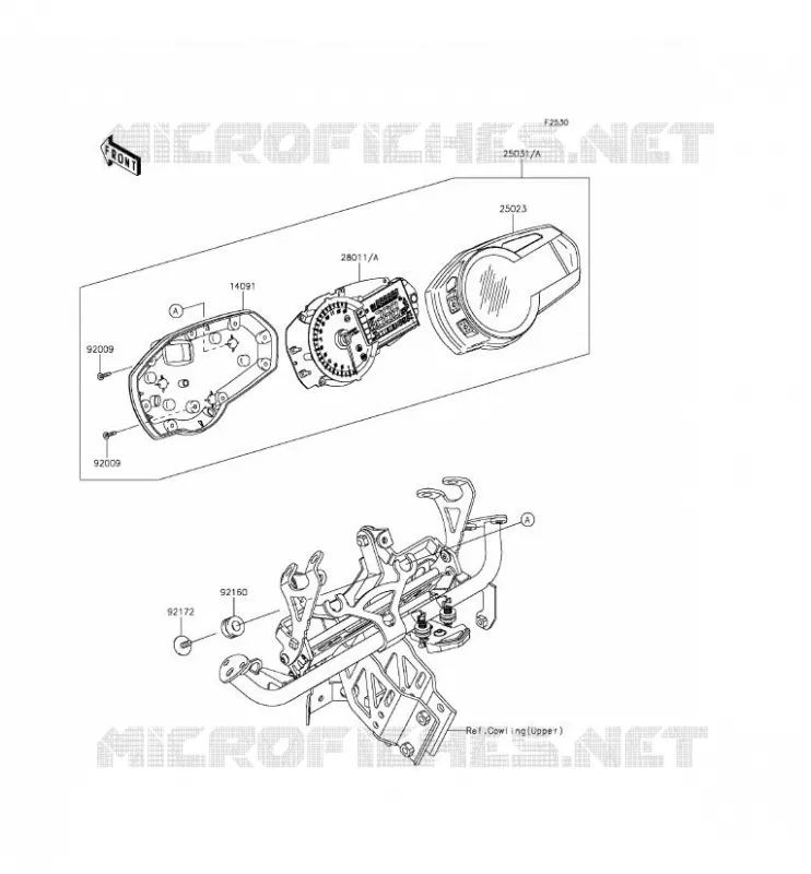 METERS Kawasaki MOTOS 1000 2014 Z1000SX ABS  ZX1000MEF