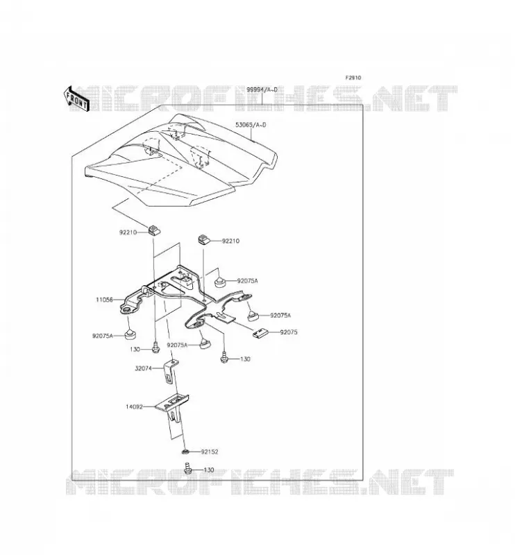ACCESSORY (COUVRE SELLE) Kawasaki MOTOS 1000 2015 Z1000SX ABS  ZX1000MFF