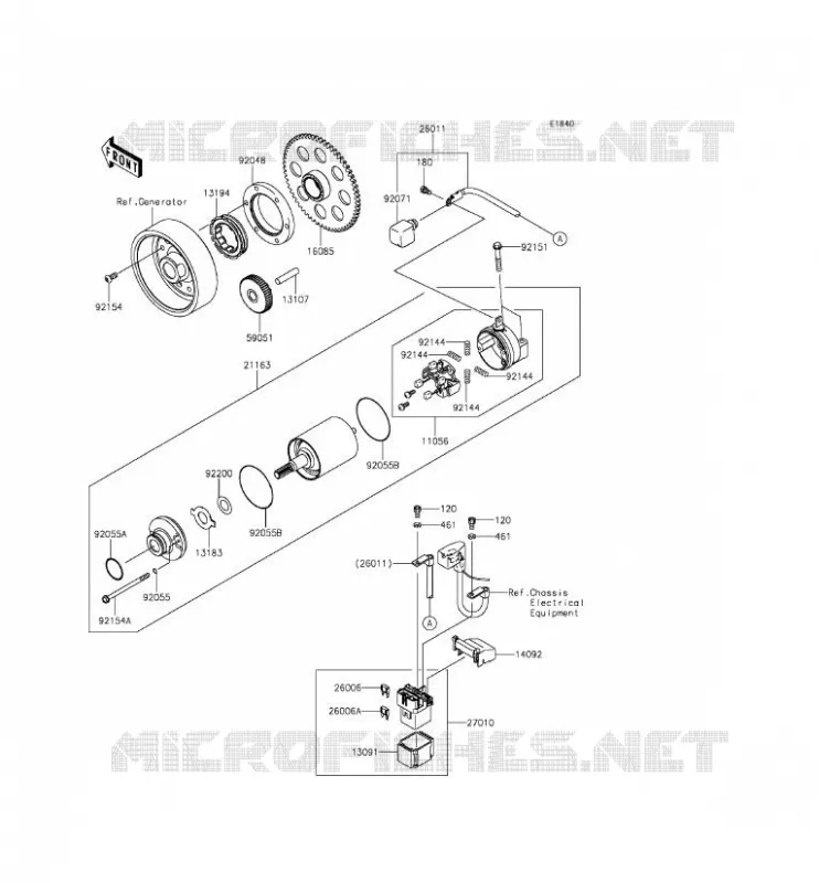 STARTER MOTOR Kawasaki MOTOS 1000 2015 Z1000SX ABS  ZX1000MFF