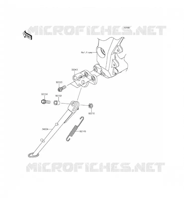 STAND Kawasaki MOTOS 1000 2015 Z1000SX ABS  ZX1000MFF
