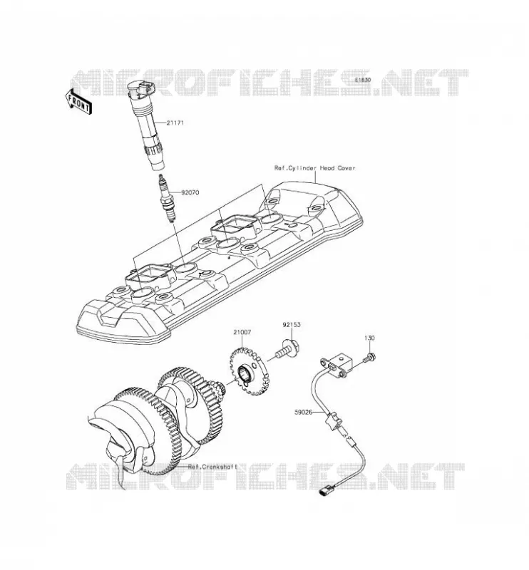 IGNITION SYSTEM Kawasaki MOTOS 1000 2015 Z1000SX ABS  ZX1000MFF