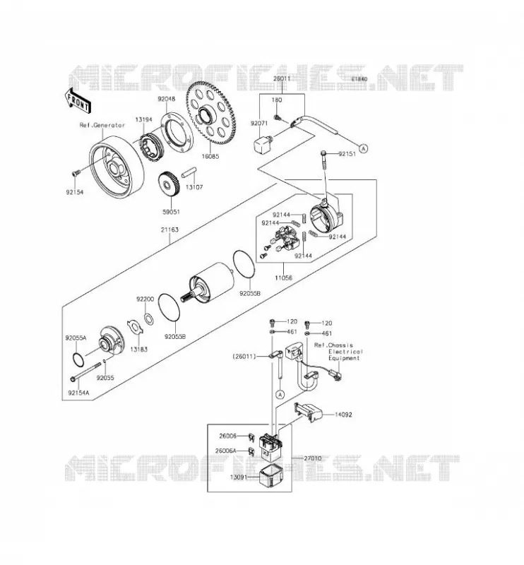 STARTER MOTOR Kawasaki MOTOS 1000 2015 Z1000SX ABS  ZX1000MFF