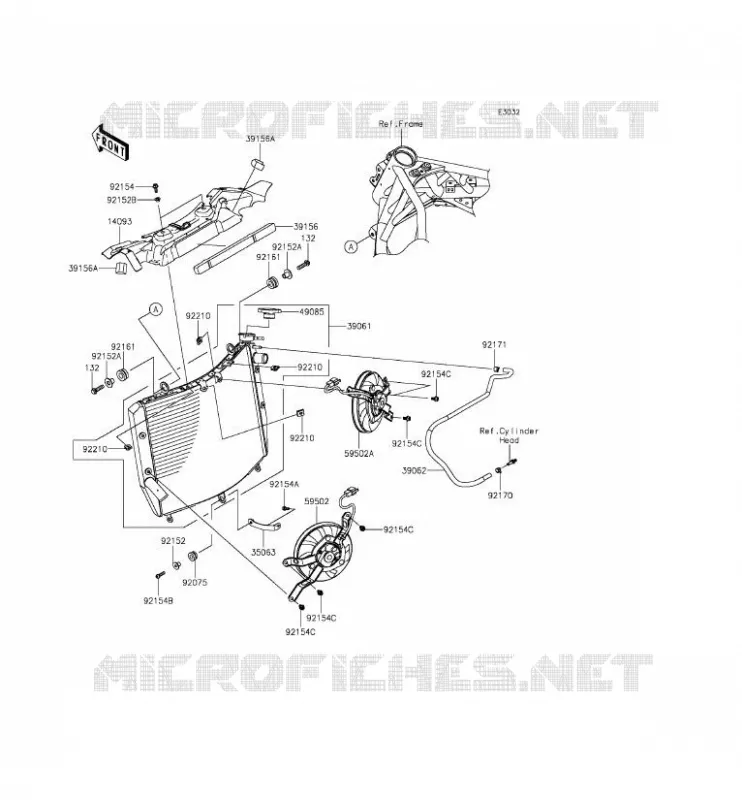 RADIATOR Kawasaki MOTOS 1000 2015 NINJA H2  ZX1000NFF