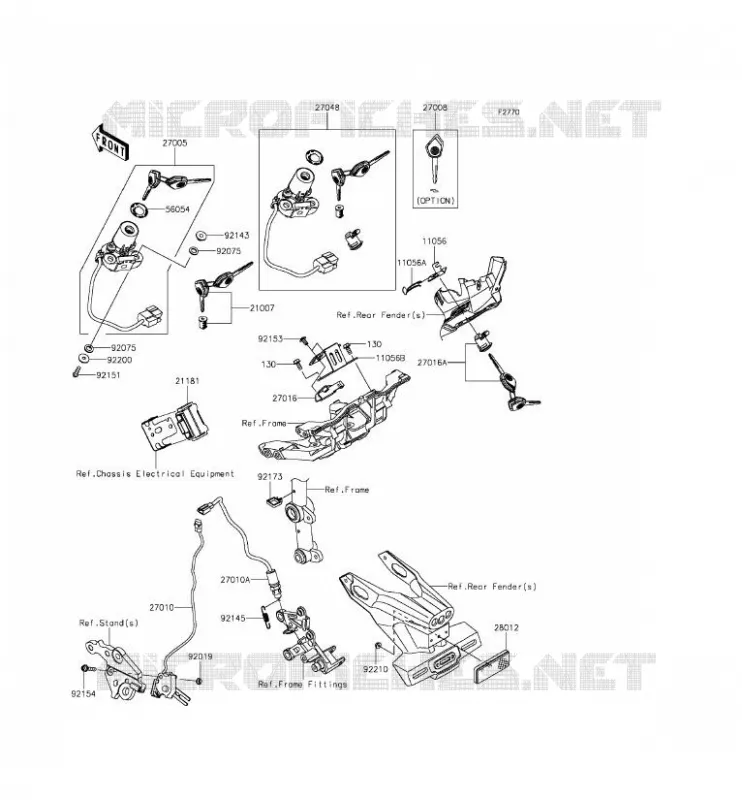SWITCH Kawasaki MOTOS 1000 2015 NINJA H2  ZX1000NFF
