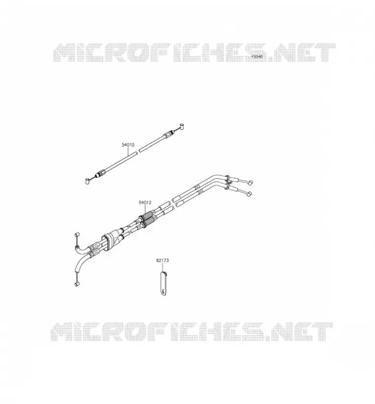 CABLES Kawasaki MOTOS 1000 2015 NINJA H2R  ZX1000PFF
