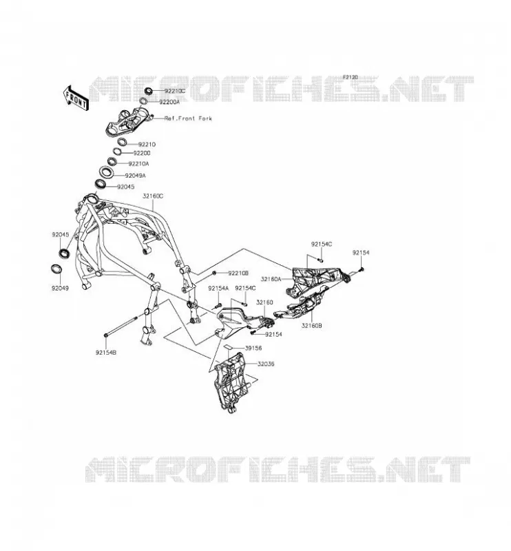 CHASSIS Kawasaki MOTOS 1000 2015 NINJA H2R  ZX1000PFF