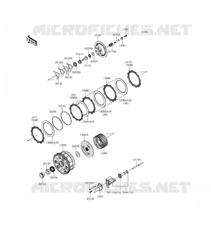 CLUTCH Kawasaki MOTOS 1000 2015 NINJA H2R  ZX1000PFF
