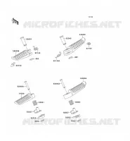 FOOTREST voor Kawasaki ZZR1100 1994